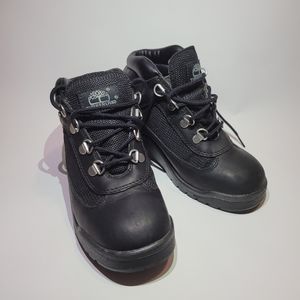Timberland 15706M Black Leather Lace Up Field Boot